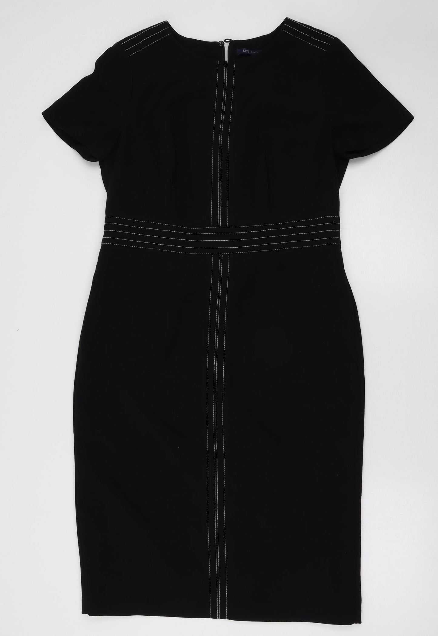 Marks and Spencer Womens Black   A-Line  Size 14