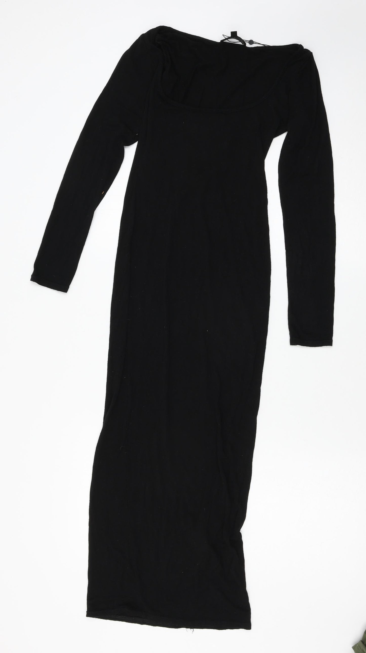 Missguided Womens Black  Jersey T-Shirt Dress  Size 6