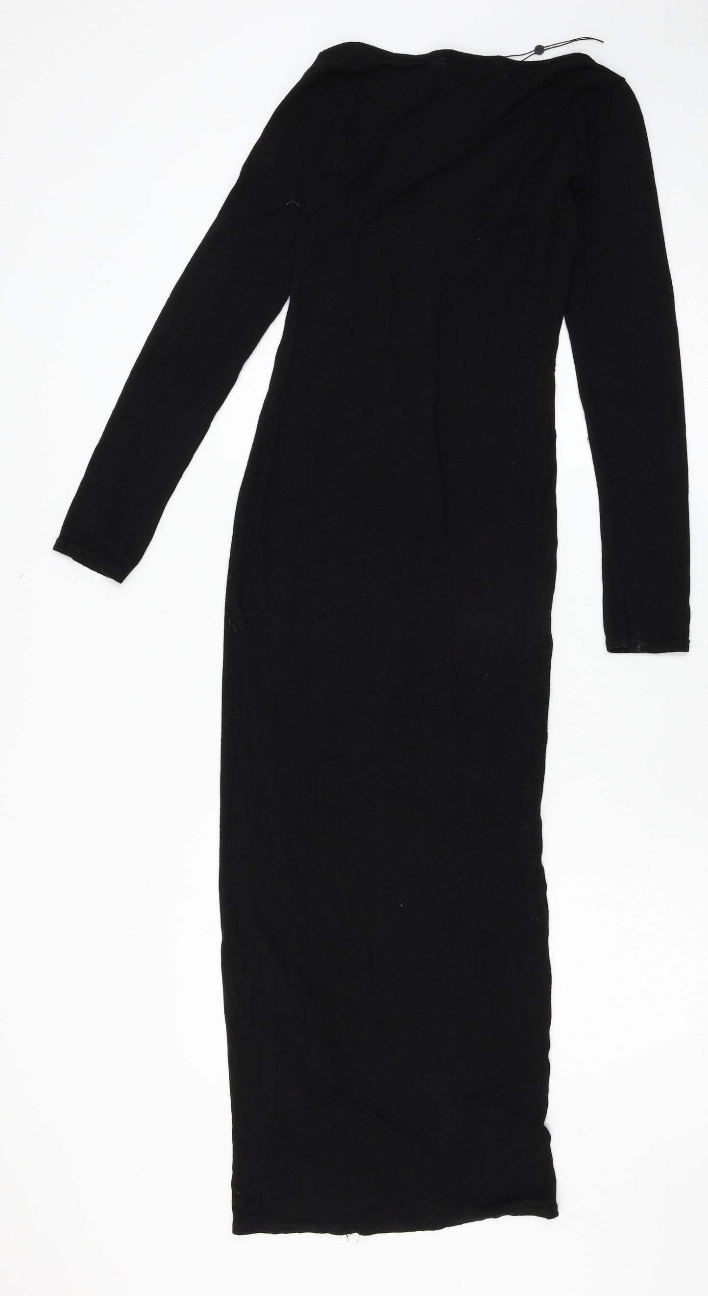 Missguided Womens Black  Jersey T-Shirt Dress  Size 6