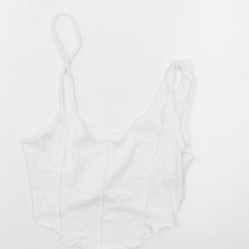 SheIn Womens White  Jersey Basic Tank Size XS