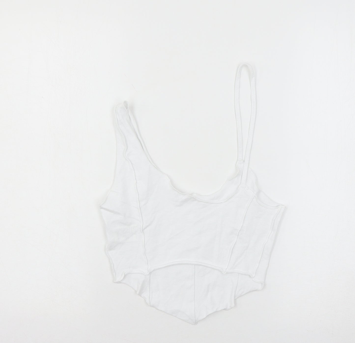 SheIn Womens White  Jersey Basic Tank Size XS