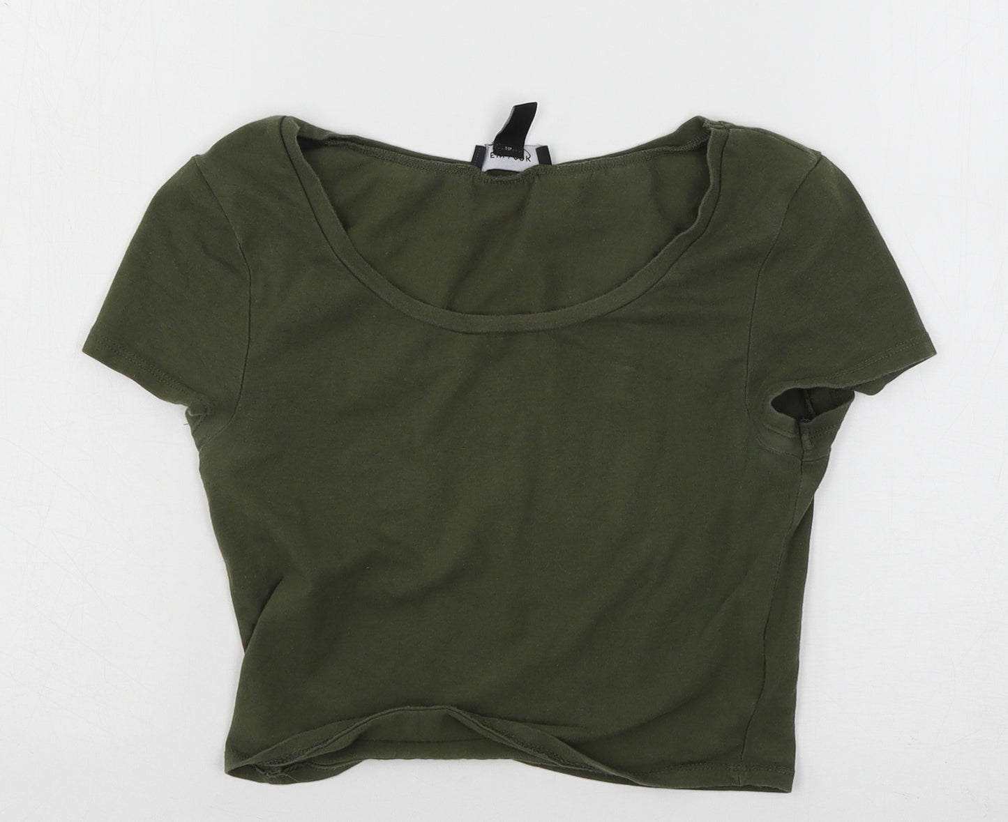 New Look Womens Green  Jersey Basic T-Shirt Size 6