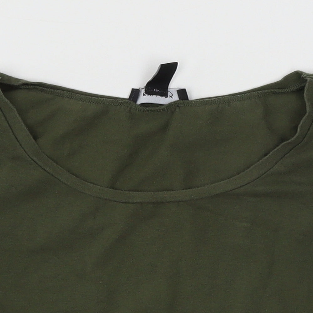 New Look Womens Green  Jersey Basic T-Shirt Size 6