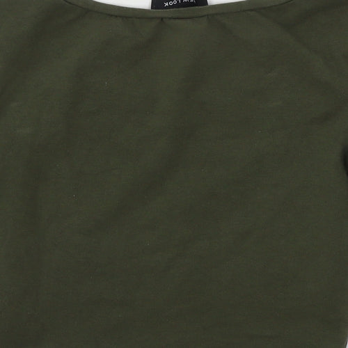 New Look Womens Green  Jersey Basic T-Shirt Size 6