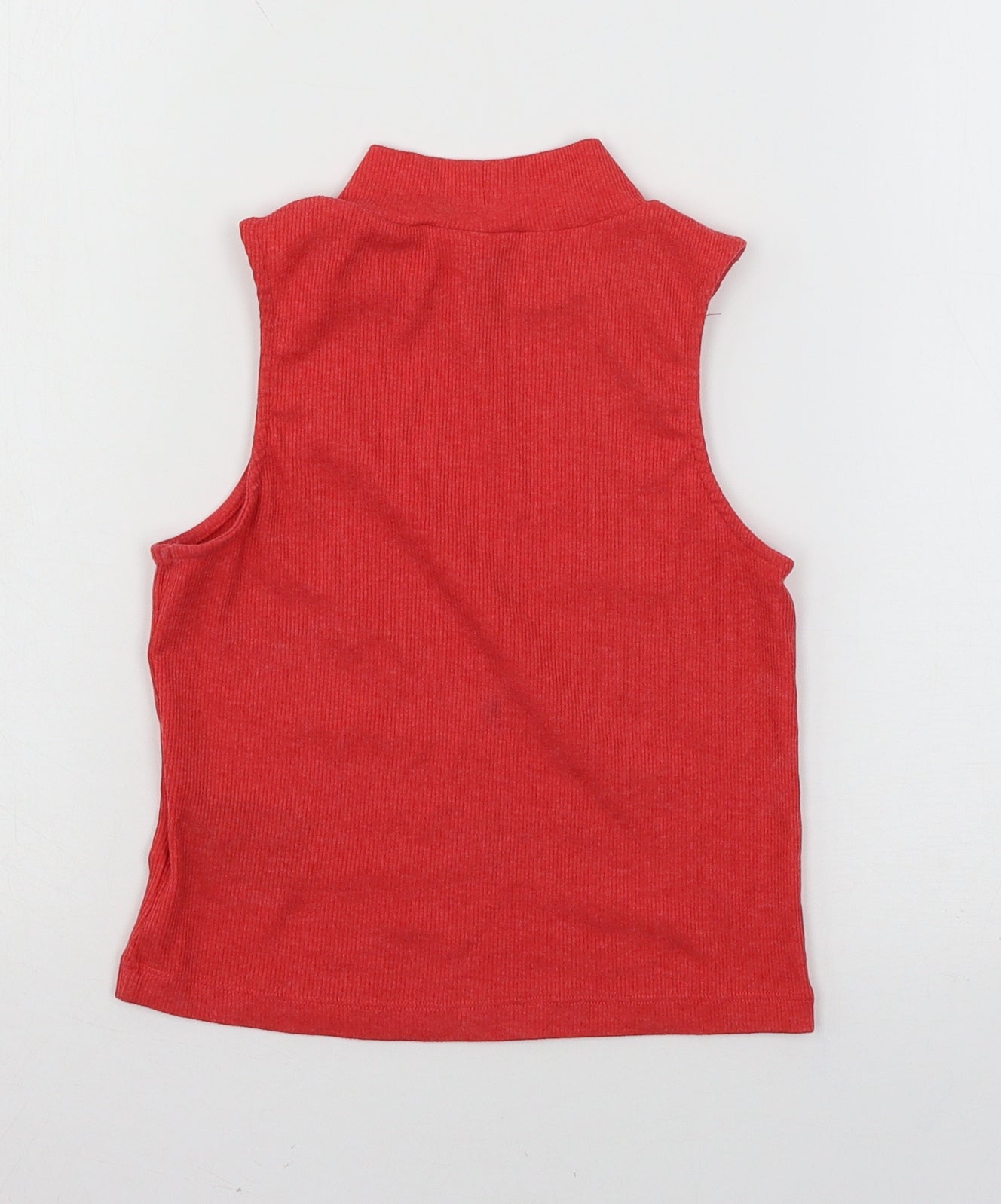 Divided Womens Red  Jersey Basic T-Shirt Size XS