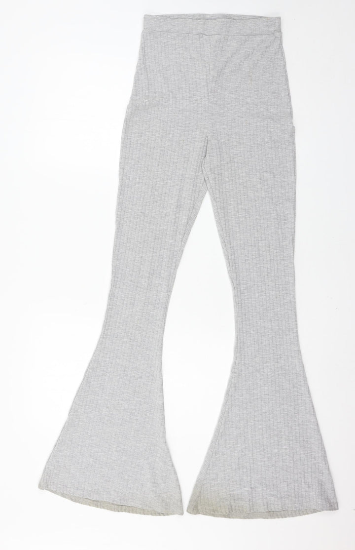 Misspap Womens Grey  Jersey Trousers  Size 8 L32 in