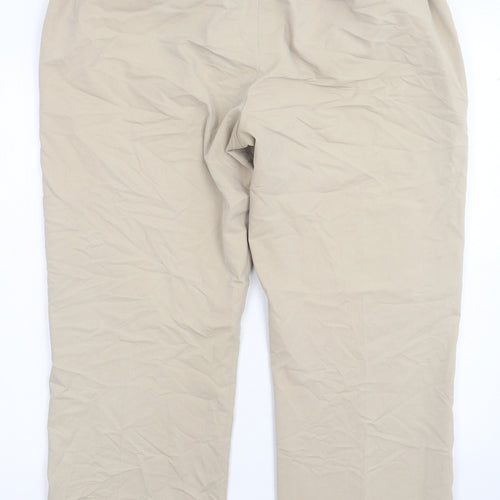 Uno Golf Womens Beige   Chino Trousers Size 18 L27 in