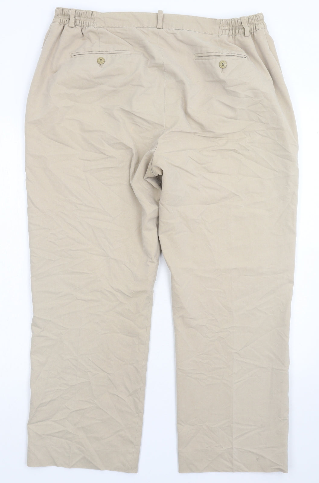 Uno Golf Womens Beige   Chino Trousers Size 18 L27 in