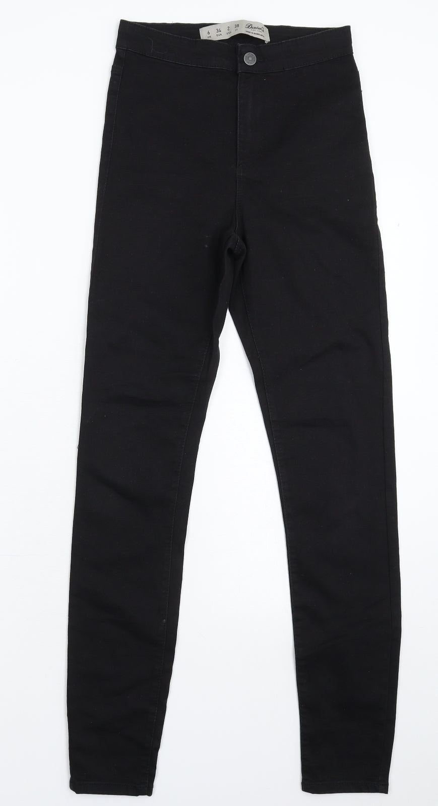 Denim & Co. Womens Black  Denim Jegging Jeans Size 6 L29 in