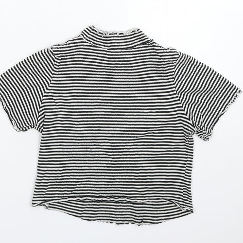 New Look Womens Multicoloured Striped  Basic T-Shirt Size 8