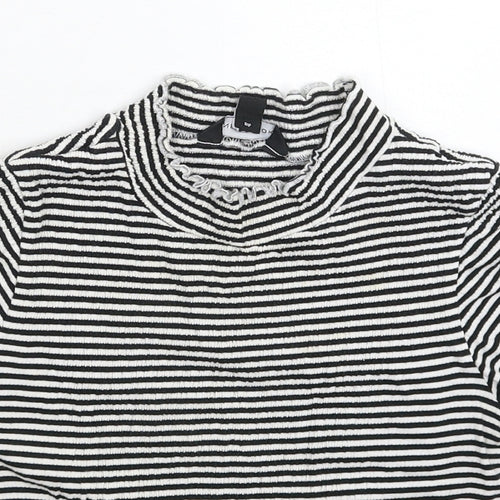 New Look Womens Multicoloured Striped  Basic T-Shirt Size 8