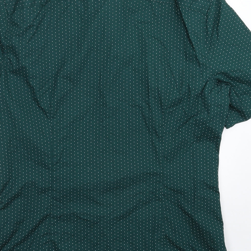 H&M Mens Green    Button-Up Size M