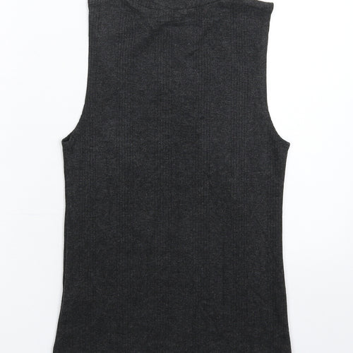 New Look Womens Grey  Knit Vest Jumper Size 10