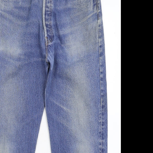 Levi's Mens Blue  Denim Straight Jeans Size 34 L28 in