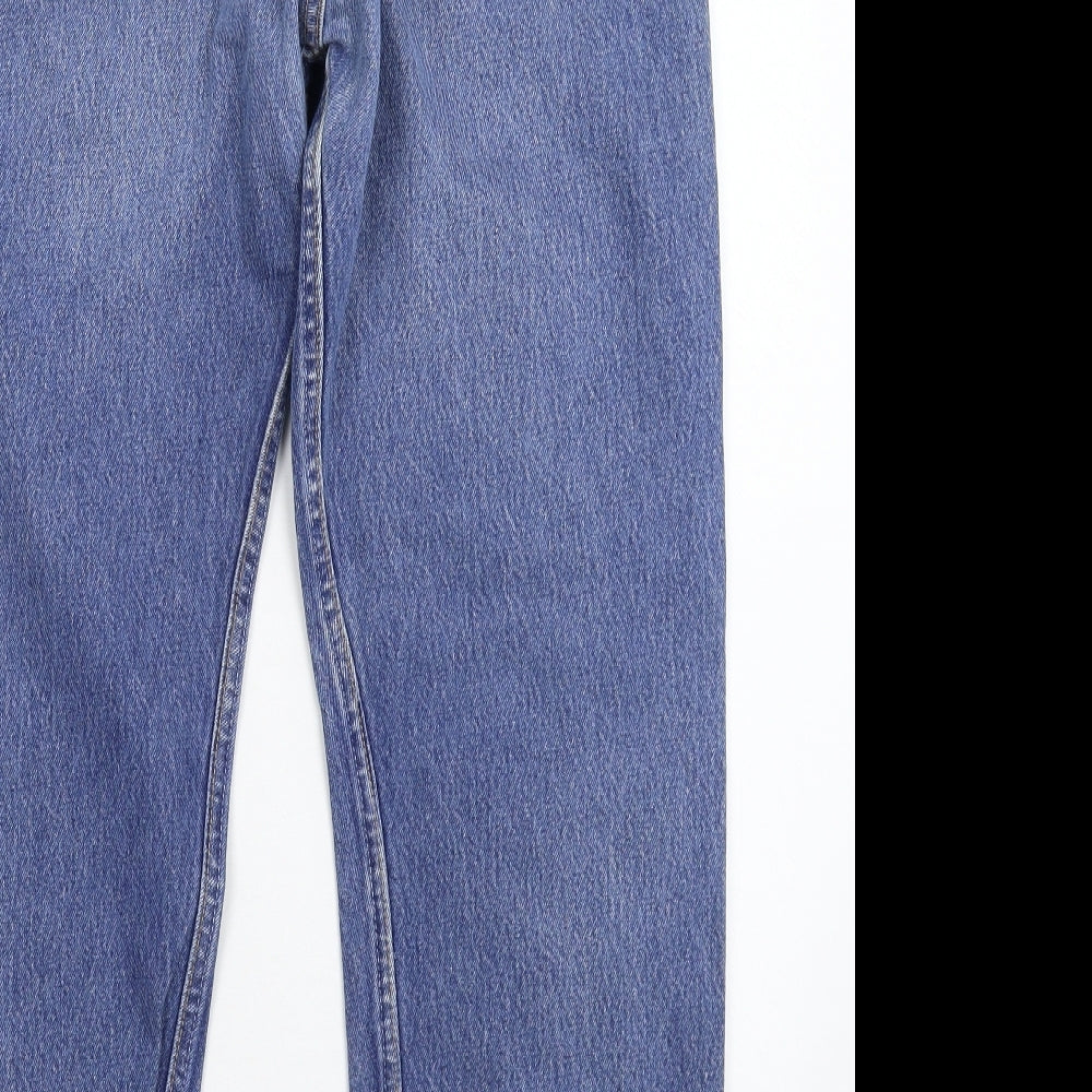 Levi's Mens Blue  Denim Straight Jeans Size 34 L28 in
