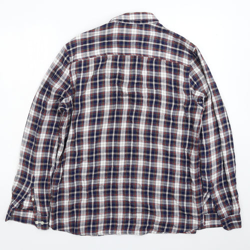 Burton Mens Multicoloured Check   Button-Up Size L