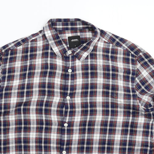 Burton Mens Multicoloured Check   Button-Up Size L