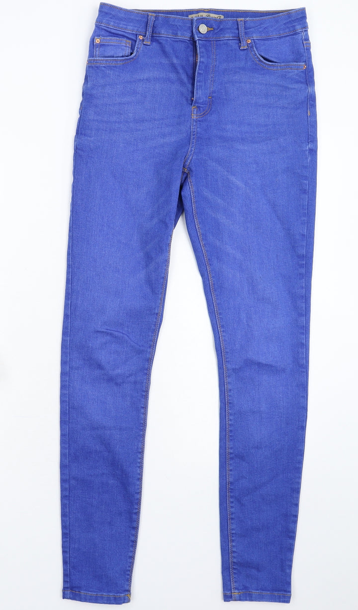 Denim & Co. Womens Blue  Denim Jegging Jeans Size 12 L30 in
