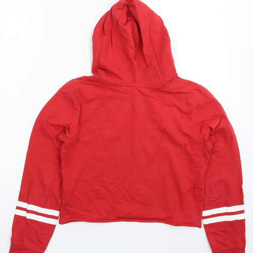H&M Girls Red   Pullover Hoodie Size 14 Years