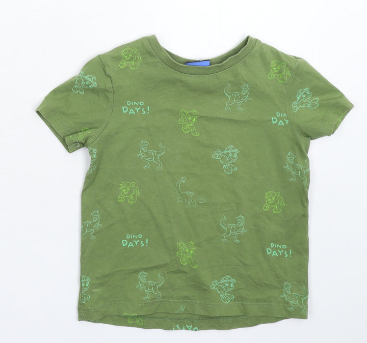 George Girls Green   Basic T-Shirt Size 2-3 Years