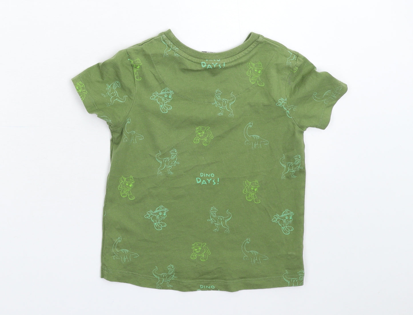 George Girls Green   Basic T-Shirt Size 2-3 Years