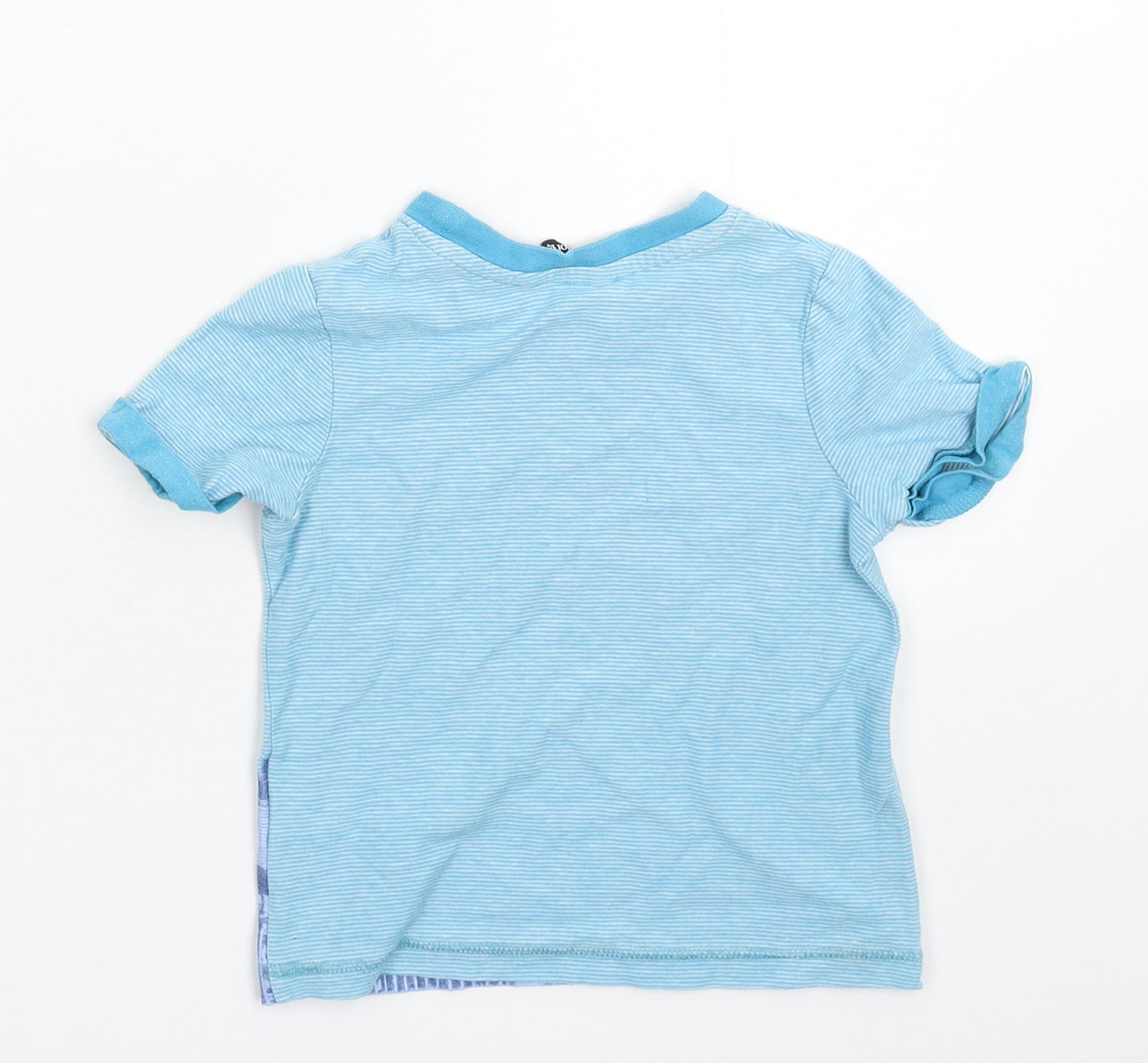 George Baby Blue Striped  Basic T-Shirt Size 18-24 Months