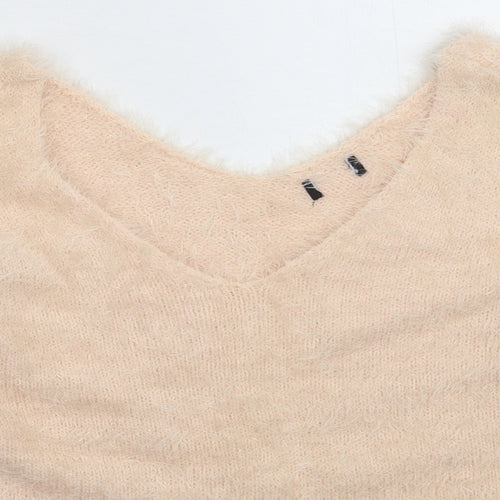 F&F Womens Beige  Knit Pullover Jumper Size 10