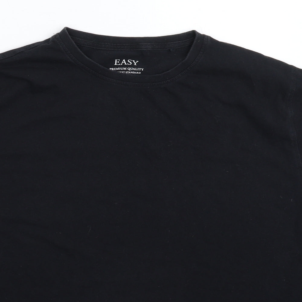 Easy Mens Black    T-Shirt Size 2XL