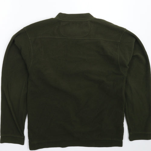 Jack Orton Mens Green  Fleece Pullover Sweatshirt Size S
