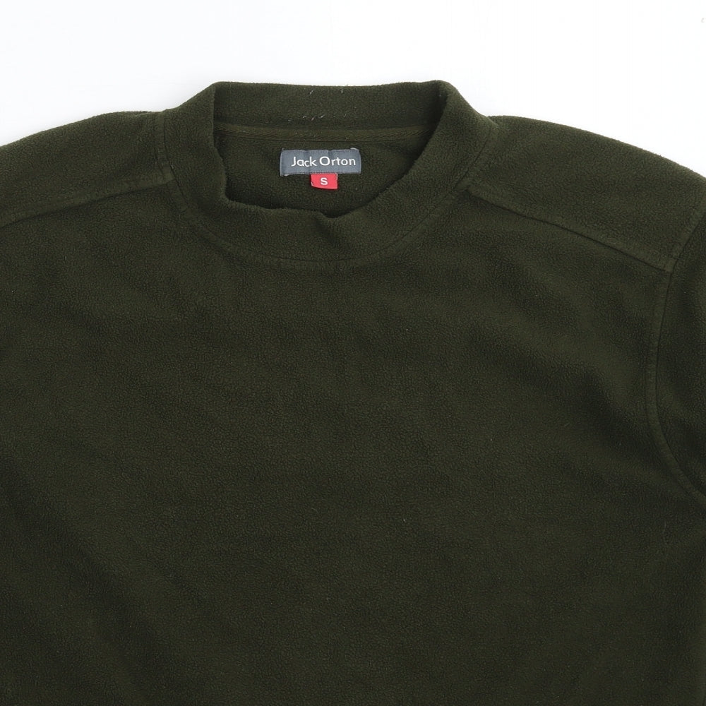 Jack Orton Mens Green  Fleece Pullover Sweatshirt Size S
