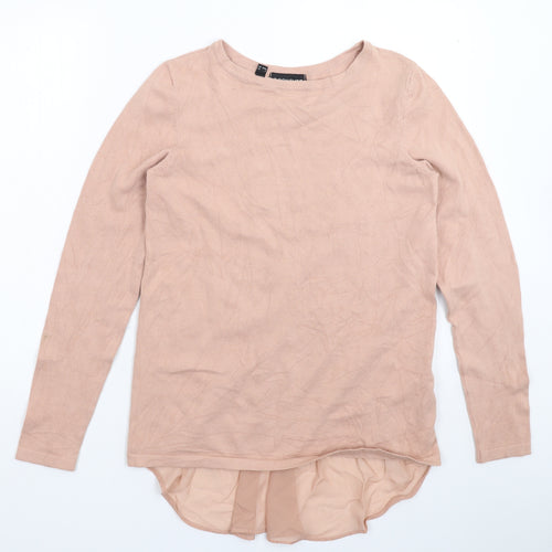 Body Flirt Womens Pink  Knit Pullover Jumper Size S