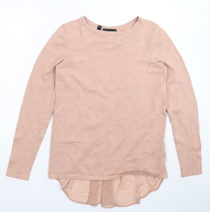 Body Flirt Womens Pink Knit Pullover Jumper Size S