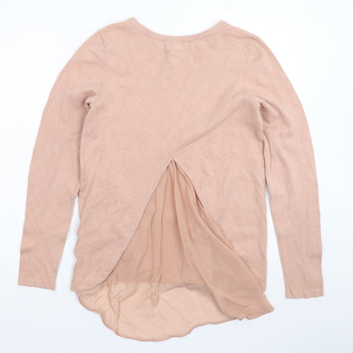 Body Flirt Womens Pink  Knit Pullover Jumper Size S