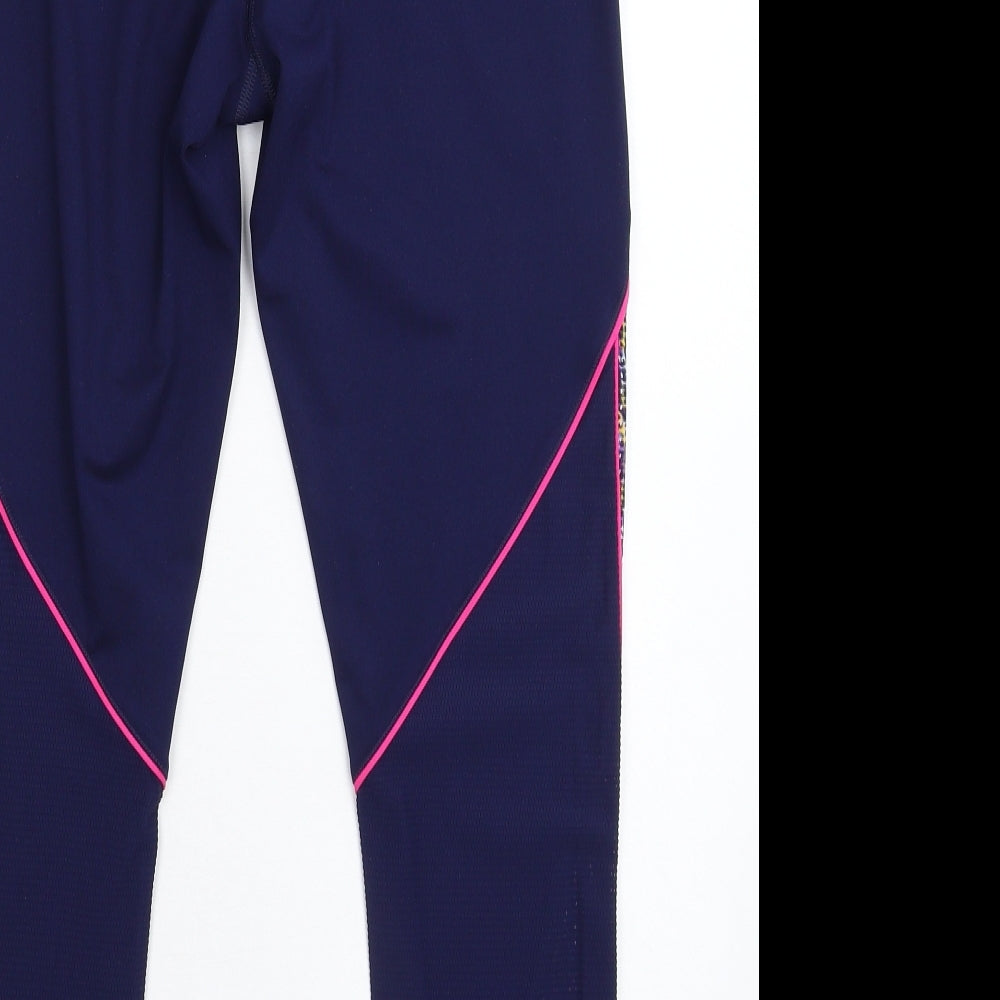 Marks and Spencer Womens Blue   Compression Leggings Size 14 L26 in