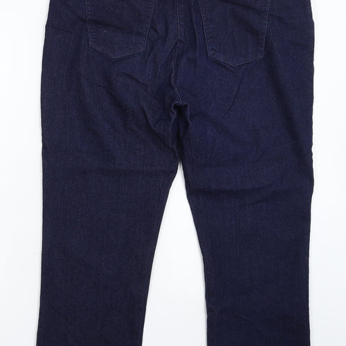 Cotton Traders Womens Blue  Denim Straight Jeans Size 18 L26 in