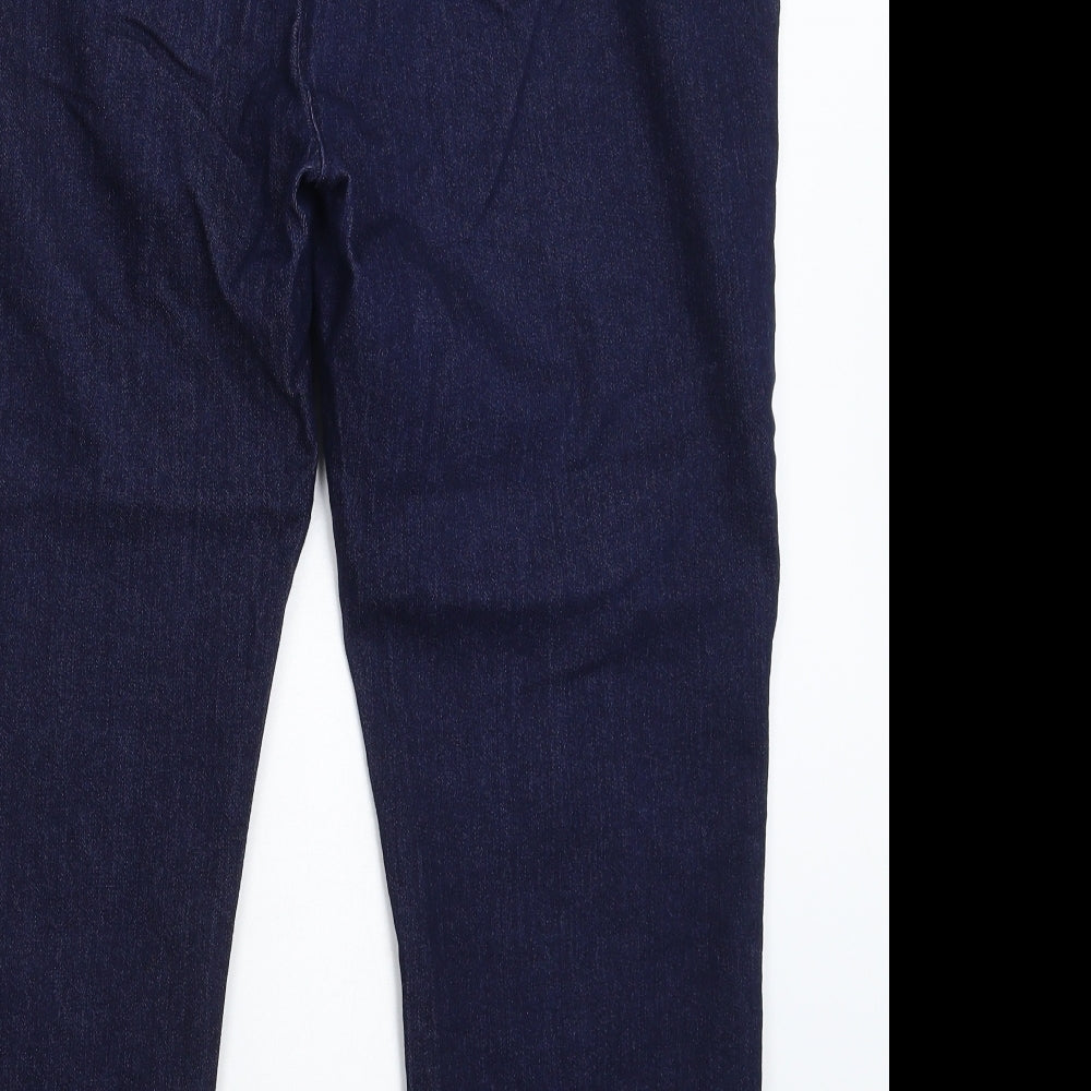 Cotton Traders Womens Blue  Denim Straight Jeans Size 18 L26 in