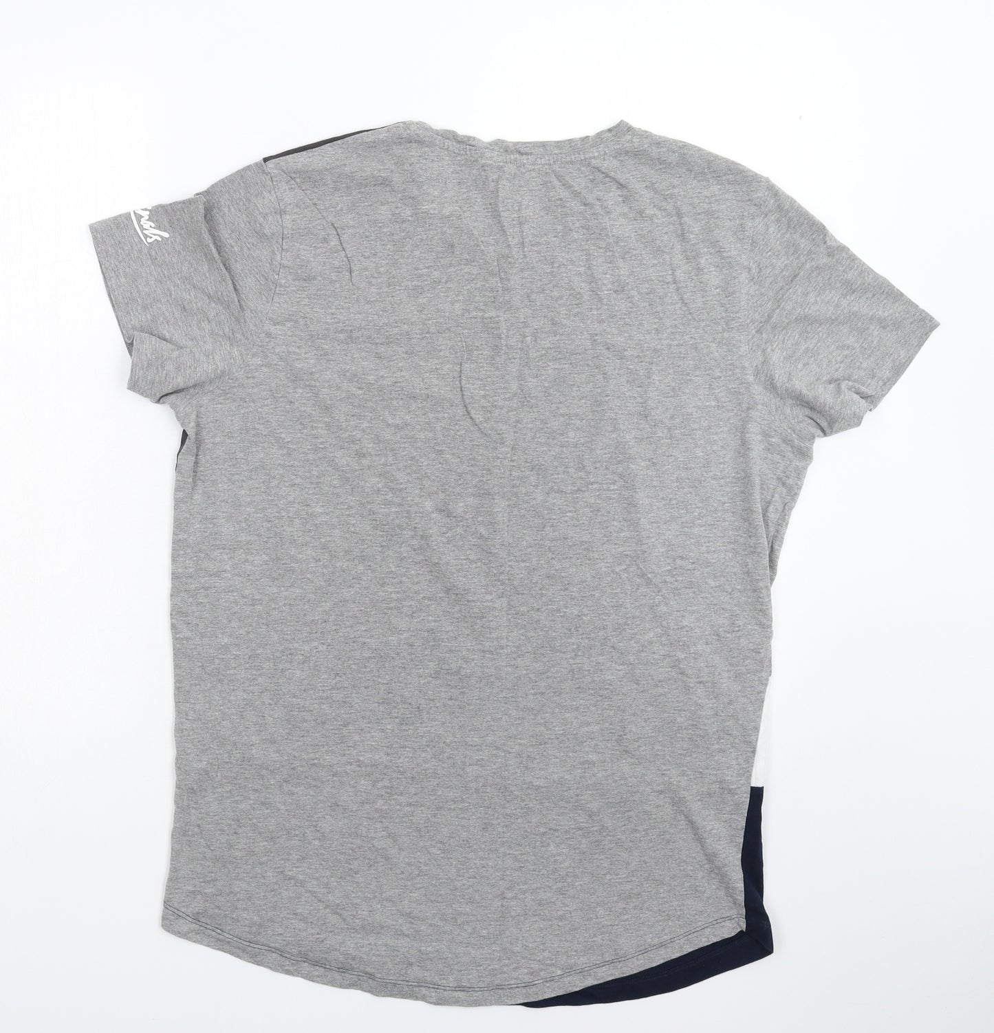 JACK & JONES Mens Grey    T-Shirt Size L