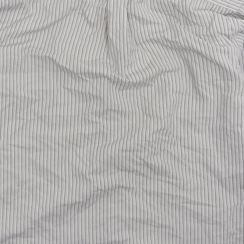 Headland Mens Grey Striped   Dress Shirt Size 15.5