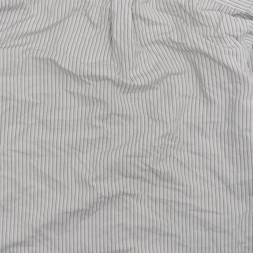 Headland Mens Grey Striped   Dress Shirt Size 15.5