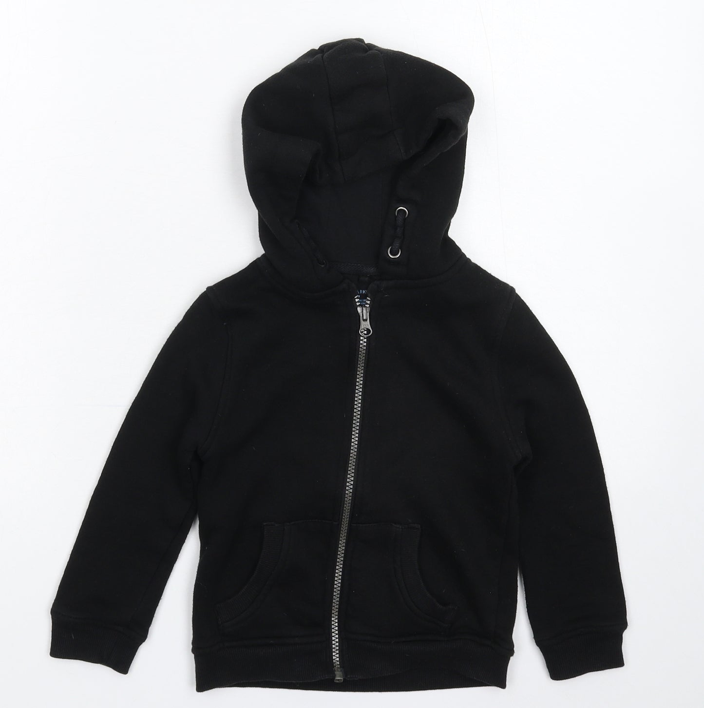 Primark Boys Black   Full Zip Hoodie Size 4-5 Years
