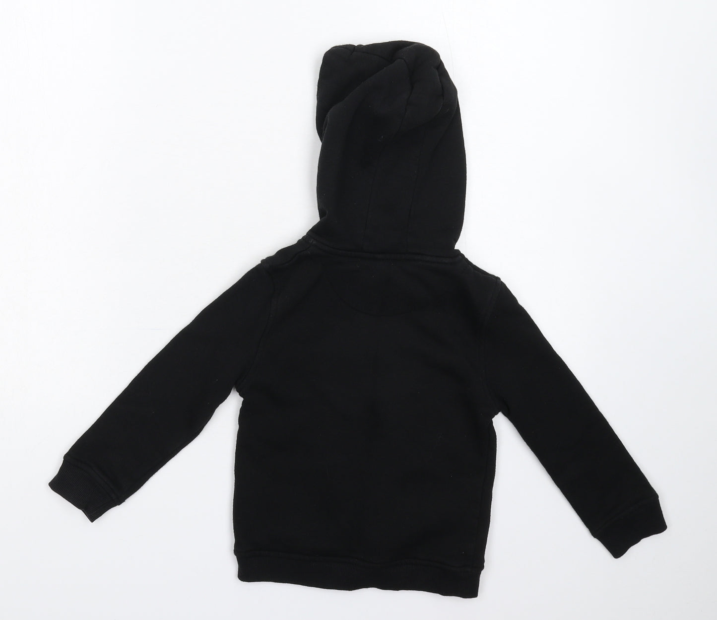Primark Boys Black   Full Zip Hoodie Size 4-5 Years