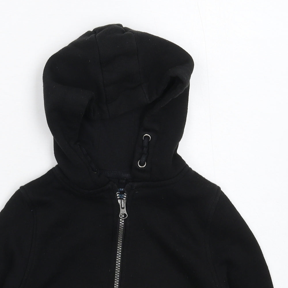 Primark Boys Black   Full Zip Hoodie Size 4-5 Years