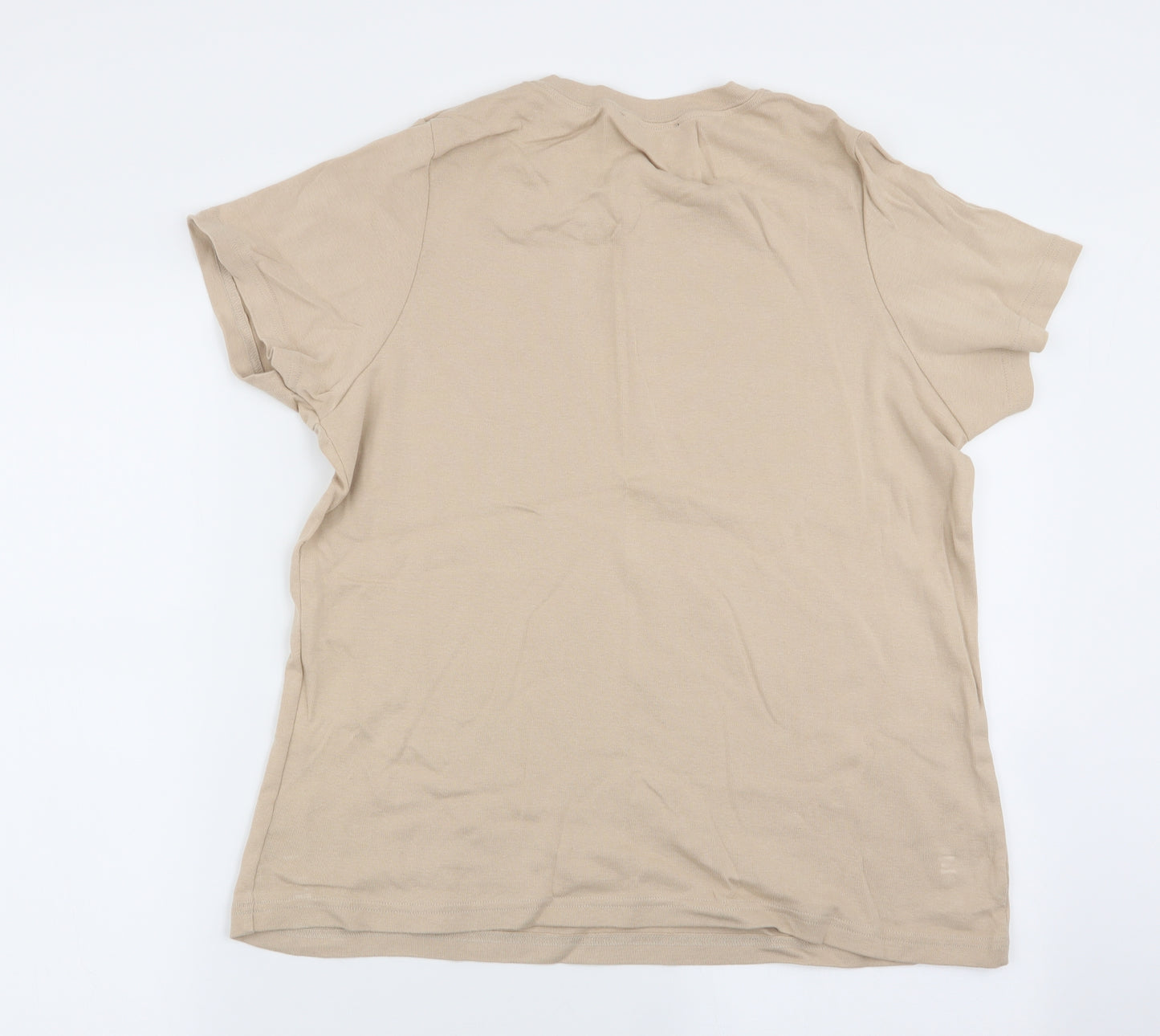 East Coast Womens Beige   Basic T-Shirt Size 18