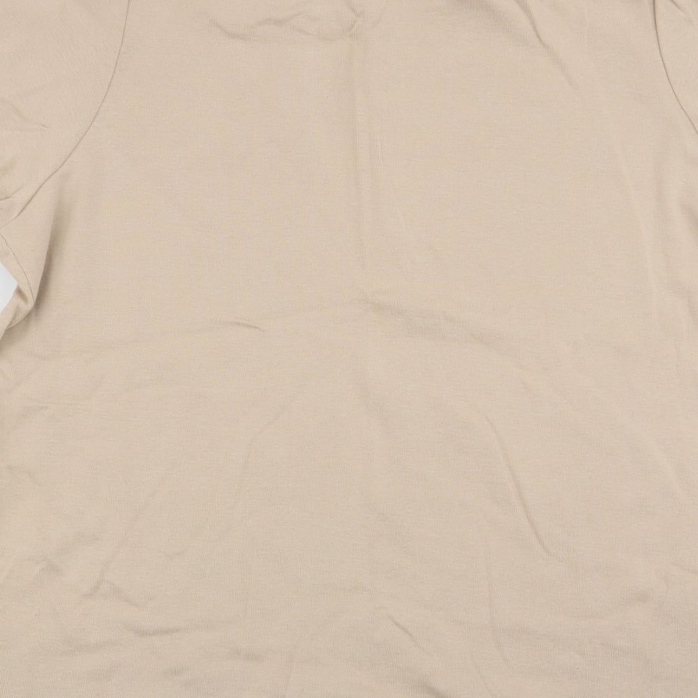 East Coast Womens Beige   Basic T-Shirt Size 18