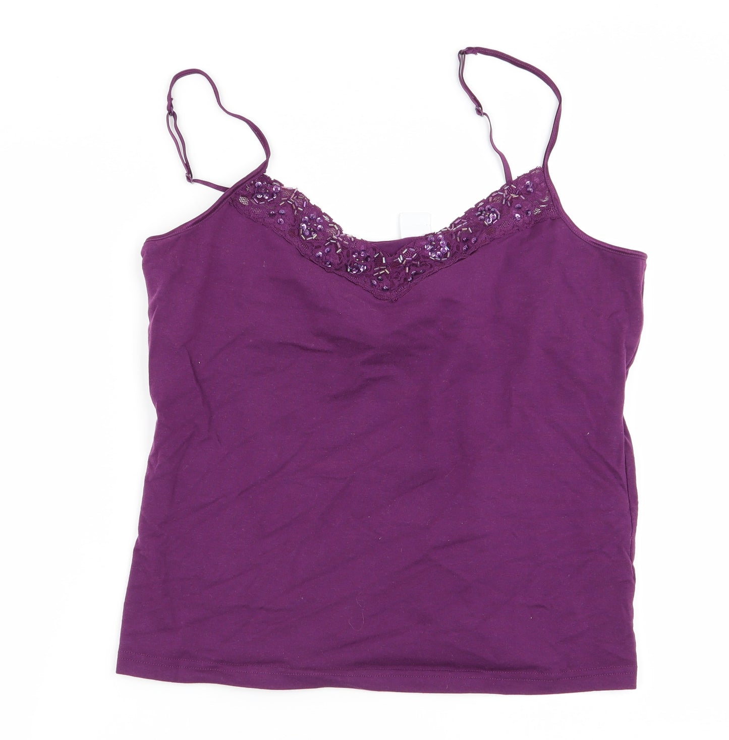 New Look Womens Purple   Camisole Tank Size 18