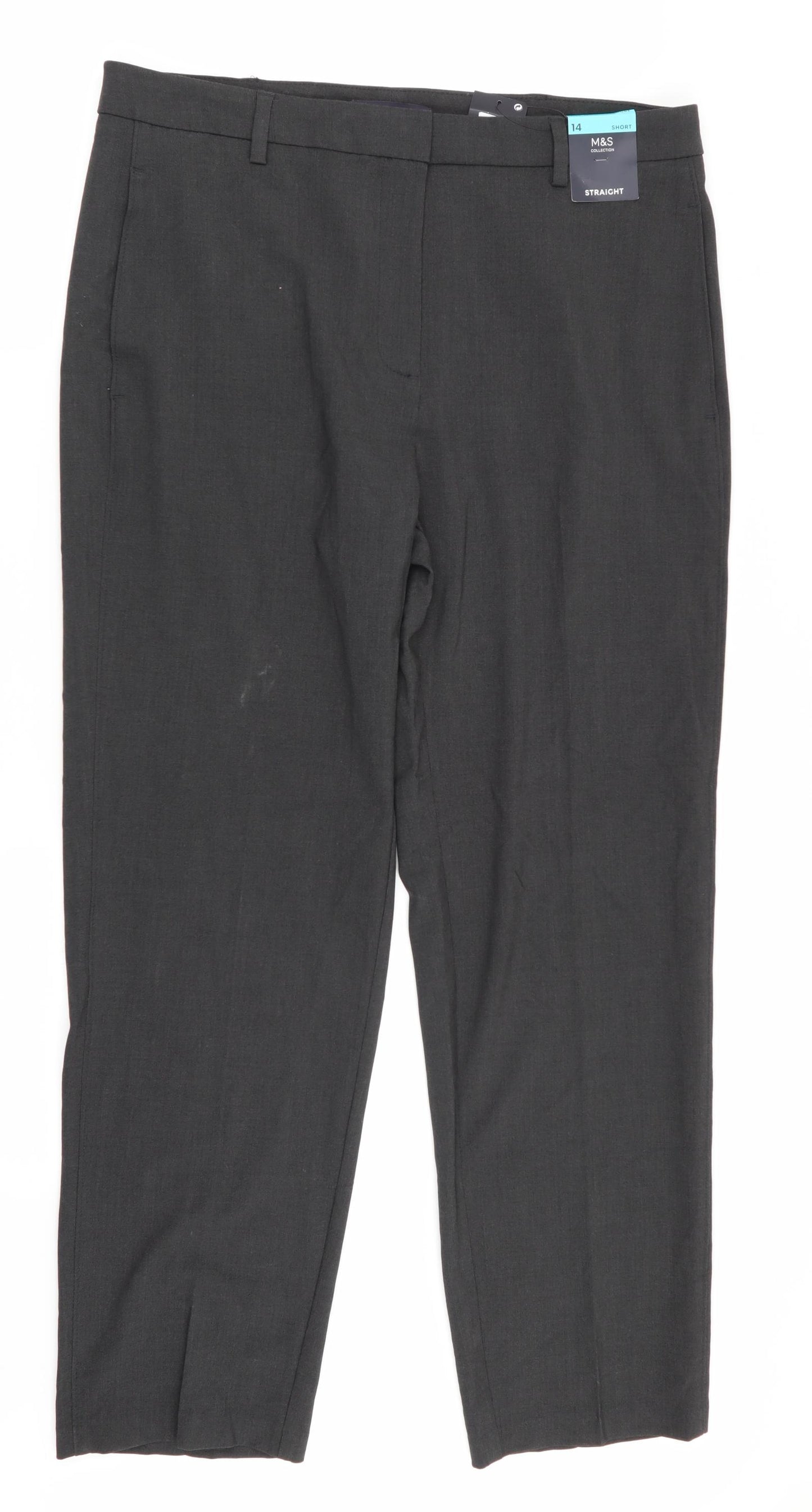 M&S Womens Grey   Trousers  Size 14 L30 in