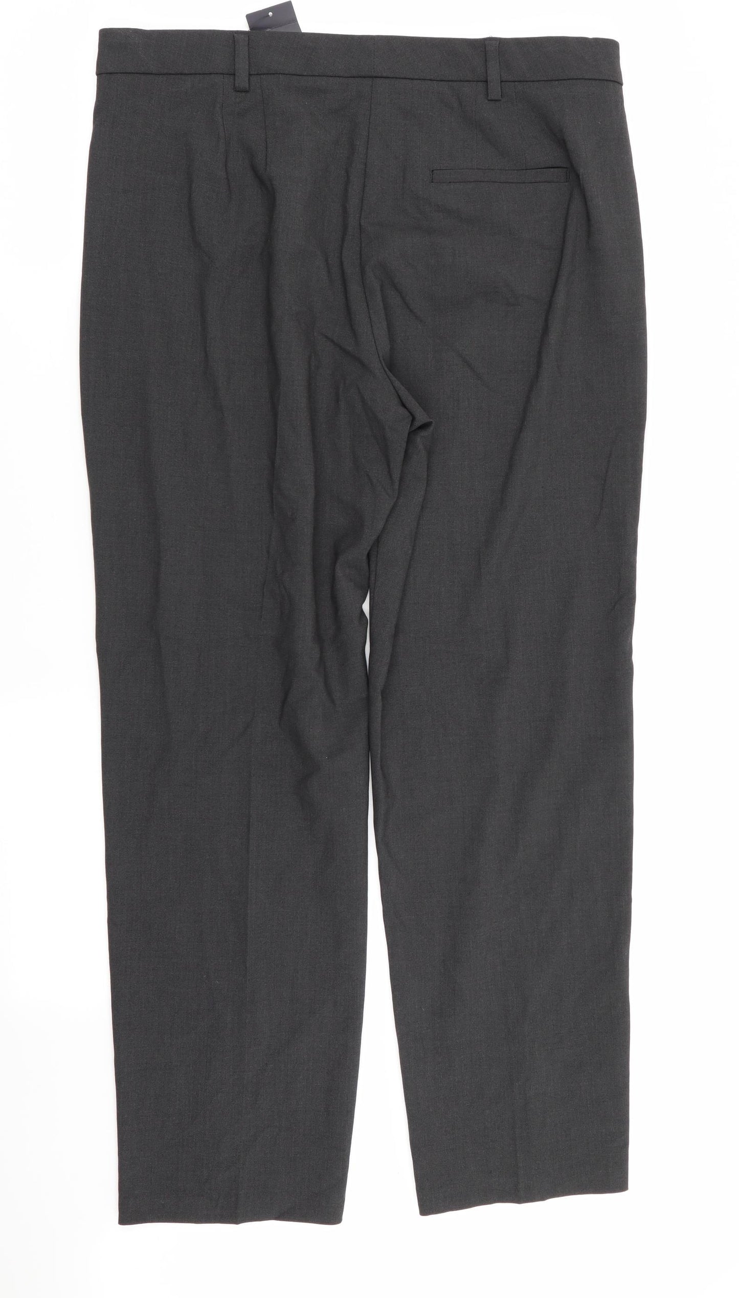 M&S Womens Grey   Trousers  Size 14 L30 in