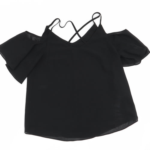 New Look Womens Black   Basic Blouse Size 8