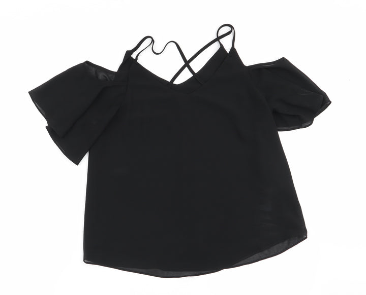 New Look Womens Black   Basic Blouse Size 8