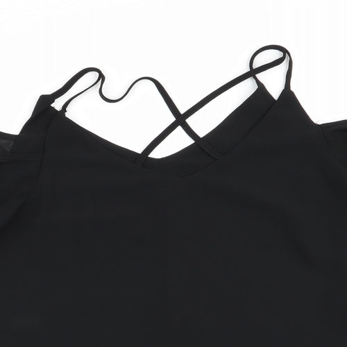 New Look Womens Black   Basic Blouse Size 8
